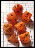 Dice : Dice - Dice Sets - Chessex Vortex Orange w Black Nums - Ebay Jan 2010